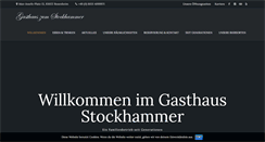 Desktop Screenshot of gasthaus-stockhammer.de