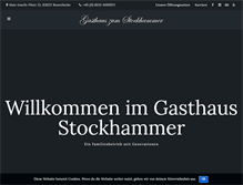 Tablet Screenshot of gasthaus-stockhammer.de